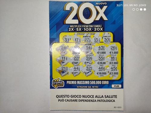 Biglietto lotteria gratta - lotteria,