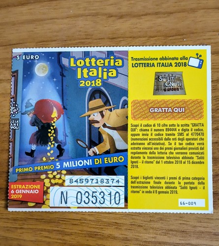 Biglietto lotteria italia 2017 - lotteria,