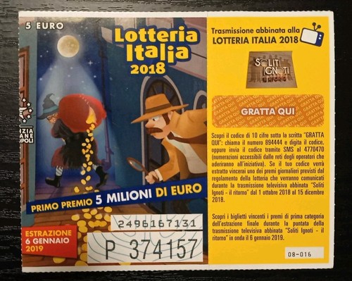 Biglietto lotteria italia - lotteria,